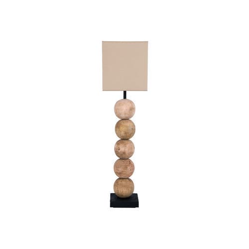 Настольная лампа - ANKARA 5 - FLAM ET LUCE LUMINAIRES - из натурального волокна / современная / беспроводная