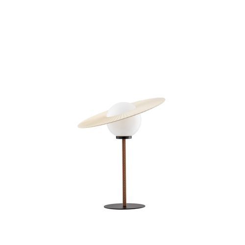 Прикроватная лампа - SATURNE PM - FLAM ET LUCE LUMINAIRES - настольная / из PU / из опала