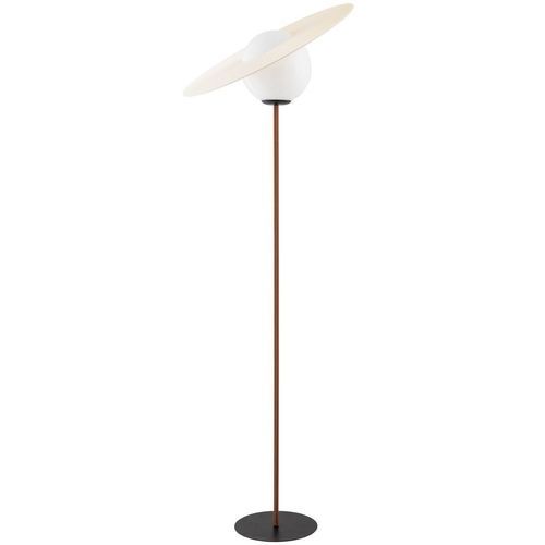 Напольная лампа - SATURNE GM - FLAM ET LUCE LUMINAIRES - из PU / из опала / из искусственной кожи