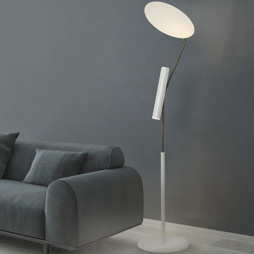 Напольная лампа - LMP PISTYL - FLAM ET LUCE LUMINAIRES - из металла / из дерева / современная