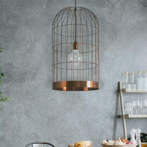 Современный потолочный светильник - GAIOLA PM - FLAM ET LUCE LUMINAIRES - скульптурный / из металла / LED
