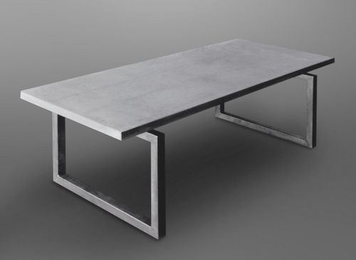 Современный обеденный стол - ACCORD - Skulpturfabriken.se - из металла / из бетона / прямоугольный