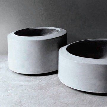 Кадка для садовых растений из бетона - KOBBE - Skulpturfabriken.se - круглая / современная / для общественных мест