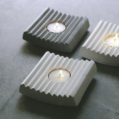 Подсвечник из бетона - LUMINA - Skulpturfabriken.se
