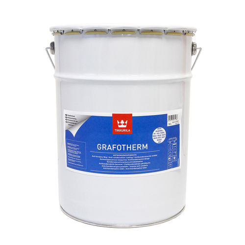 Защитная штукатурка - GRAFOTHERM - TIKKURILA - внутренняя / для стены / для кровли