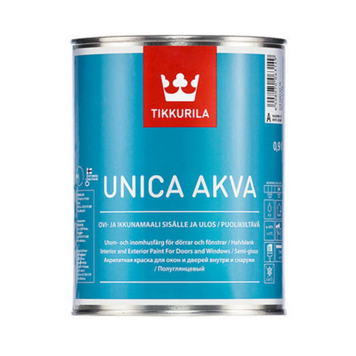 Защитная краска - UNICA AKVA - TIKKURILA - для наружного применения / для закрытых зданий / для окон