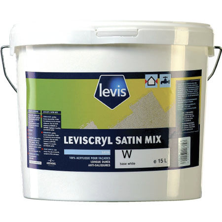 Декоративная краска - LEVISCRYL SATIN - LEVIS - для наружного применения / для фасада / акриловая