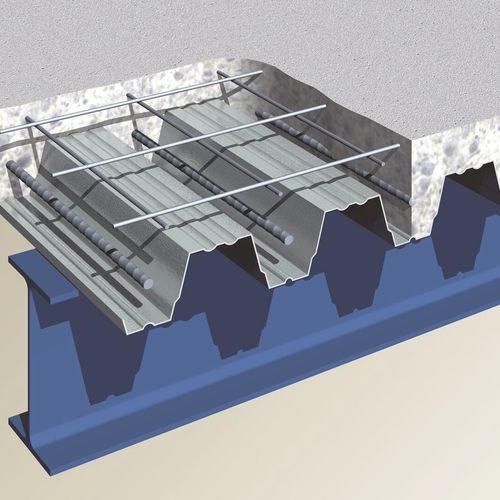 Отдельно стоящий пол - COMFLOR® - TATA STEEL - из железобетона / для обшивки