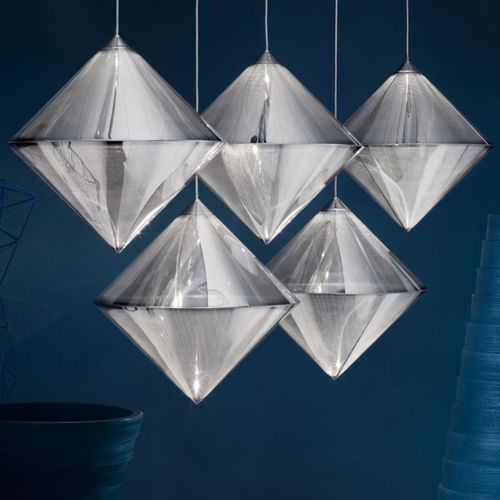 Подвесная лампа - TOP : TOP02SEU - Tom Dixon - из нержавеющей стали / современная / проводная