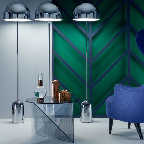 Напольная лампа - BELL : BES01CH-FEUM1 - Tom Dixon - из стали / современная / проводная