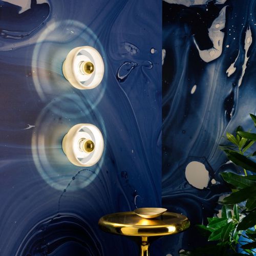 Современный настенный светильник - STONE : STW02WEU - Tom Dixon - для интерьера / из стекла / из мрамора
