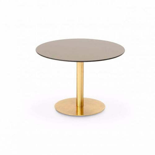 Современный вспомогательный столик - FLASH : FLT02-M1/FLT01-M1 - Tom Dixon - из стекла / из латуни / из железа