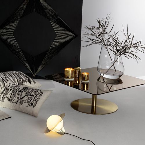 Современный журнальный столик - FLASH : FLT03-M1 - Tom Dixon - из стекла / из латуни / из железа