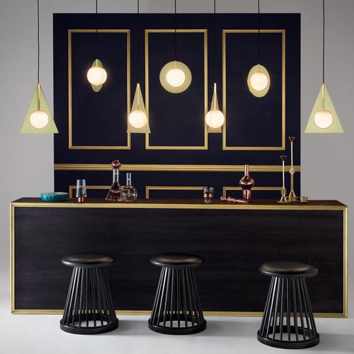 Современный табурет - FAN : FAP01BL-AM1/FAP01BL-BM1 - Tom Dixon - из дуба / из березы / с основанием из дуба