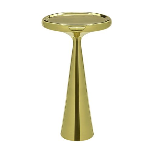 Современный вспомогательный столик - SPUN TALL : SUT02B - Tom Dixon - из латуни / круглый / для бытового использования