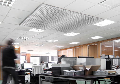Подвесной потолок из МДФ - CUBE FOAM - Planoffice - из панелей / акустический