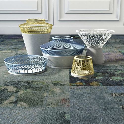 Ковровое покрытие из плит - HELSINKI - OBJECT CARPET - с вытяжным ворсом / тканое / из ПЭТФ