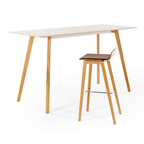 Современный рабочий стол - TABLE.H - König Neurath - из цельной древесины / 4 ножки / с регулируемой высотой
