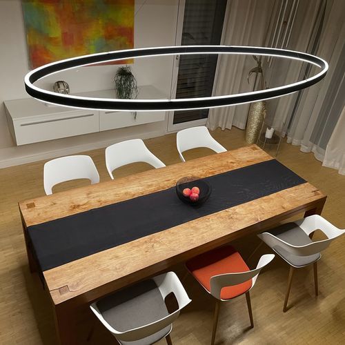 Подвесной светильник - DOPPIO ELLIPSE - Sattler GmbH - LED / эллиптический / IP50
