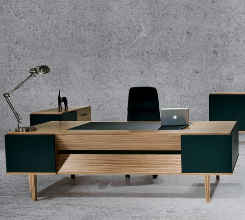Директорский рабочий стол - ERVA  - SOLENNE OFFICE FURNITURE - современный / из дерева / для профессионального использования
