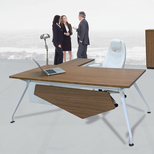 Директорский рабочий стол - NEPTUN  - SOLENNE OFFICE FURNITURE - современный / из дерева / из металла
