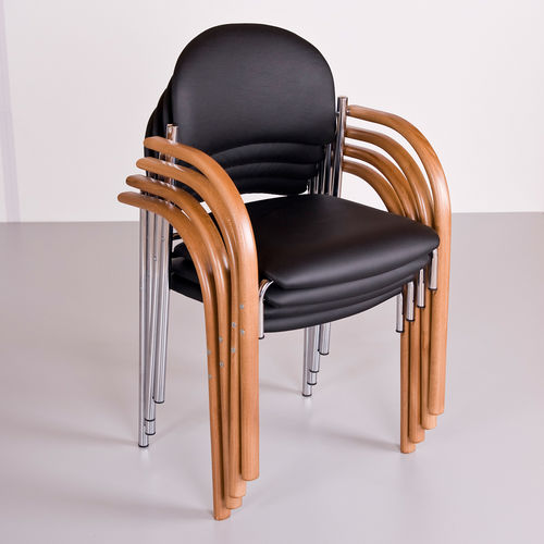 Современный стул для конференций - BIBIANA - KODRETA furniture, s.r.o. - для интерьера / из кожи / из цельной древесины