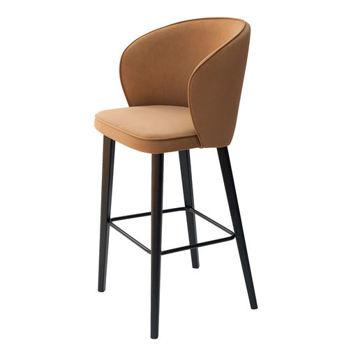 Современный барный стул - KLARA - KODRETA furniture, s.r.o. - для интерьера / из металла / из кожи