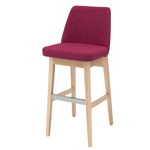 Современный барный стул - LENA - KODRETA furniture, s.r.o. - для интерьера / из ткани / из кожи