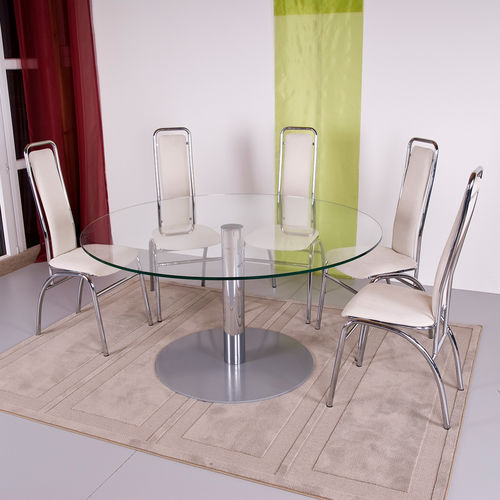 Современный обеденный стол - BEIRUT  - KODRETA furniture, s.r.o. - из цельной древесины / из бука / из стекла