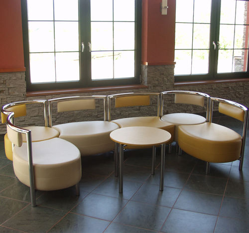 Модульная банкетка - ORO - KODRETA furniture, s.r.o. - современная / из ткани / из кожи