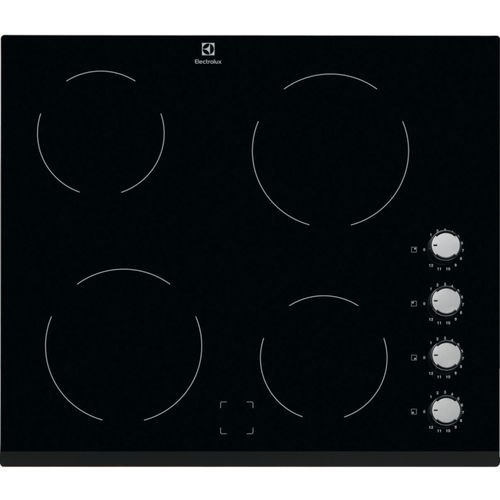 Стеклокерамическая варочная панель - EHF6140FOK - Electrolux Home - электрическая / 4 конфорки / встраиваемая