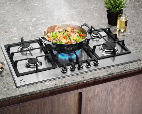 Газовая варочная панель - KGS9536X - Electrolux Home - 5 конфорок / встраиваемая / с поворотными регуляторами
