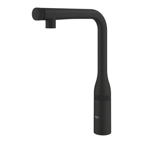 Настольный однорычажный смеситель - 30444KF0 - GROHE - с таймером / из нержавеющей стали / для кухни