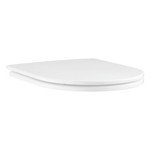 Накладка для туалета с мягким закрыванием - 102500SH00 - GROHE - из термоотверждаемой пластмассы / из нержавеющей стали / белая