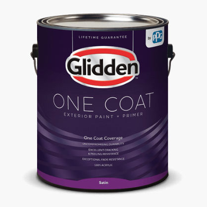 Адгезионная краска - GLIDDEN® ONE COAT - GLIDDEN - для наружного применения / для стены / акриловая
