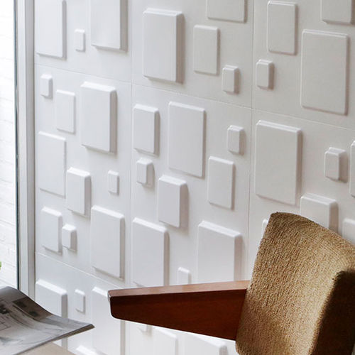 Декоративная панель для настила - SQUARES  - WallArt - настенная / из натурального волокна / 3D