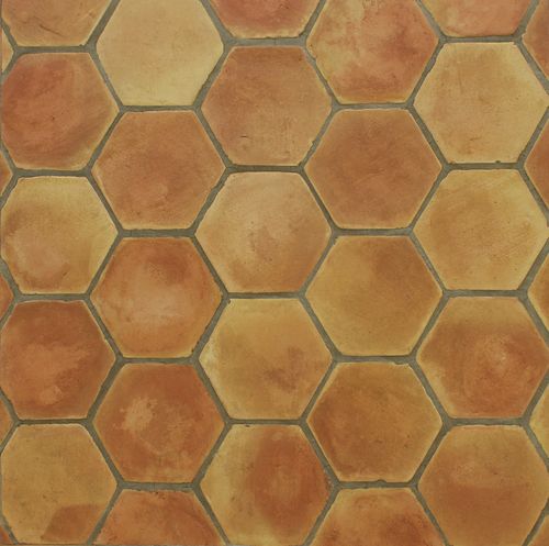 Плитка из терракоты - HEXAGONAL - Ceramicas Antonio Aleman - матовая / для интерьера / напольная