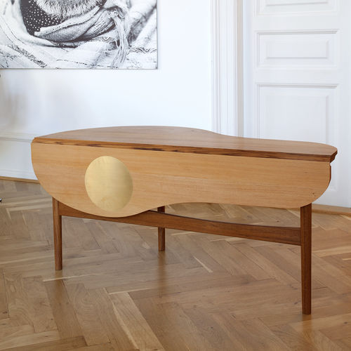 Журнальный столик скандинавский дизайн - BUTTERFLY - House of Finn Juhl – Onecollection - из тикового дерева / из сосны / из латуни