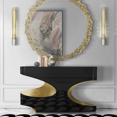 Современный настенный светильник - CYBO - BRABBU DESIGN FORCES - для интерьера / из латуни / из мрамора