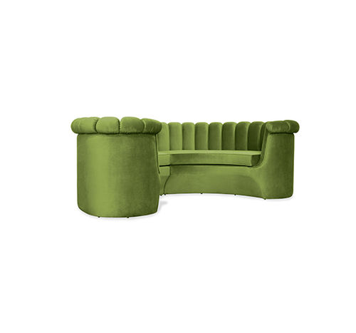 Круглый диван - HERA - BRABBU DESIGN FORCES - современный / из бархата / персонализированный