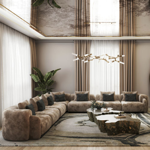 Модульный диван - BOHOL - BRABBU DESIGN FORCES - современный / для гостиной / из ткани