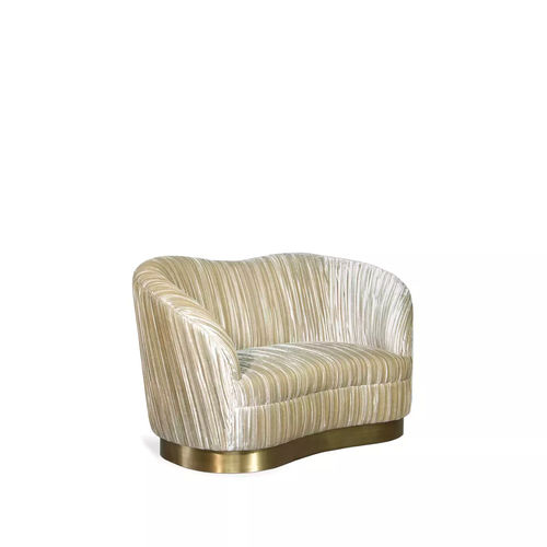 Компактный диван - KELLY LOVESEAT - KOKET Love Happens - классический / из ткани / с подлокотниками