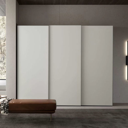 Современный шкаф для одежды - Glass - Presotto - из лакированного стекла / из алюминия / с распашными дверями