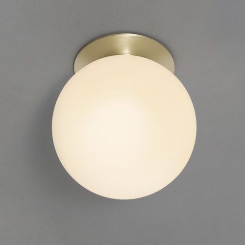 Современный потолочный светильник - MEZZO FLUSH  - cto lighting - круглый / из опалового стекла / из металла