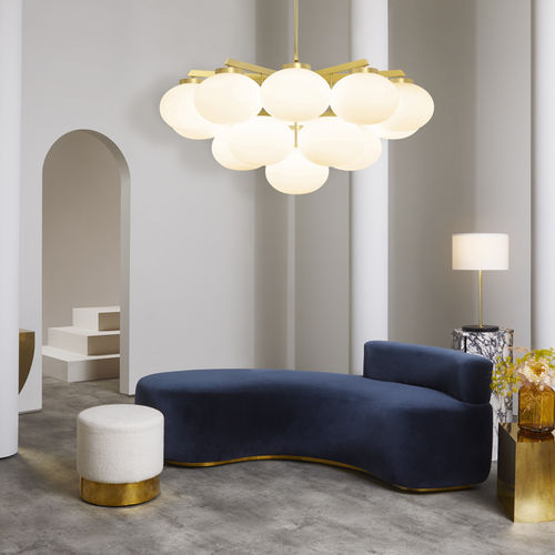 Современная люстра - CLOUDESLEY  - cto lighting - из опалового стекла / из латуни / LED