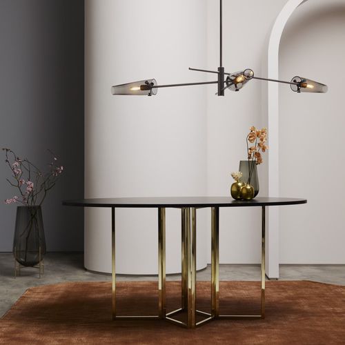 Современная люстра - AXIS - cto lighting - из дымчатого стекла / из латуни / LED