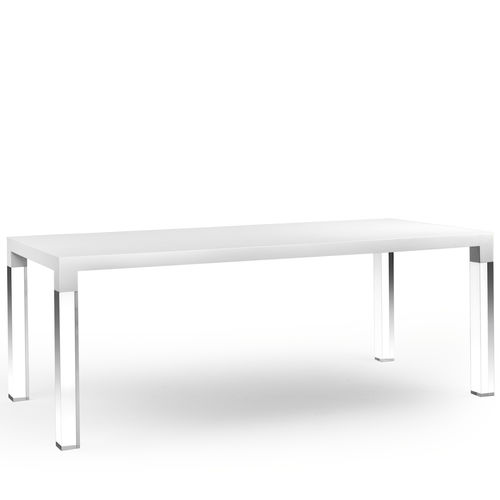Современный стол - MIES - Kubikoff - из дерева / из плексигласа / прямоугольный