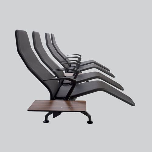 Сидения на опоре из кожи - INFINITE RECLINER - Zoeftig - из фанерованной древесины / из полиуретана / 4 места