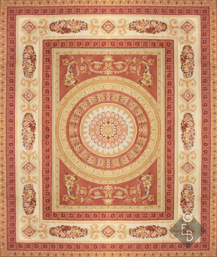 Традиционный ковер - EMILION STANDARD - Edition Bougainville - в цветочек / из шерсти / из шелка