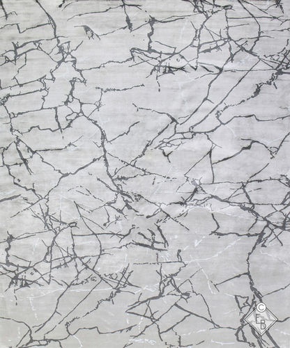 Ковер из шелка - NUUK MAGNESITE - Edition Bougainville - современный / с рисунком / из пеньки